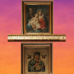Early 20th Century Chromolitograph Print of the Holy Family