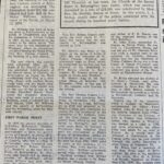 Published on 27 August 1976 (one week after the rededication), this feature recalled some of the priests associated with Ballyoughter during the church’s first hundred years. Beginning with Rev. Henry Williams and Rev. Robert Sinnott, it connected the centenary celebrations with those who had built and sustained the church since the nineteenth century.