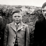 1947 Confirmation in Ballyoughter; Brothers Joe & Greg Ryan, Dinny Doyle, Boley. Credit: Camolin Parish Through The Ages