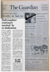 Ballyoughter Rededication on 19 August 1976. Published in the Guardian on 20 August 1976. Credit: Wexford County Council.