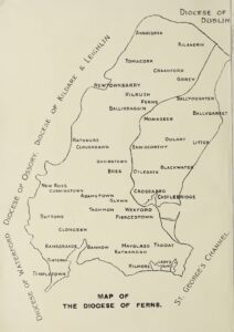 WH Grattan Flood - Map of the Diocese of Ferns